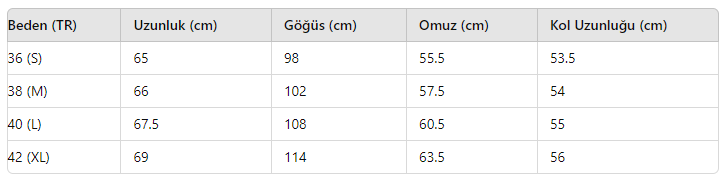 KADIN KAZAK HY1262