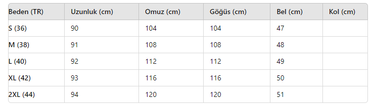 KADIN HIRKA-YELEK TH1293