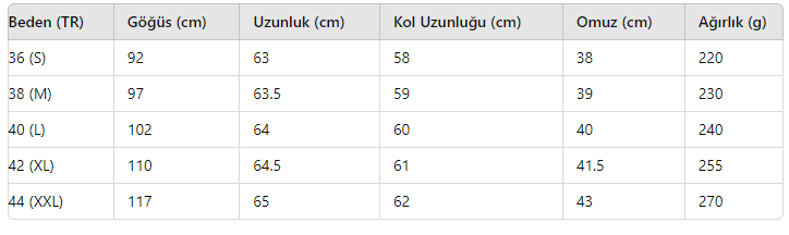 KADIN KAZAK HY1305