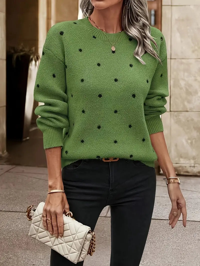 Chloe – puantiye desenli kazak