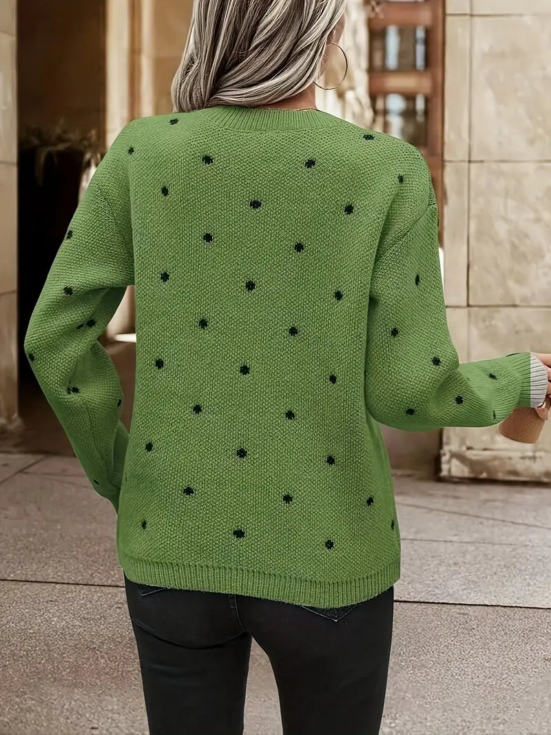 Chloe – puantiye desenli kazak