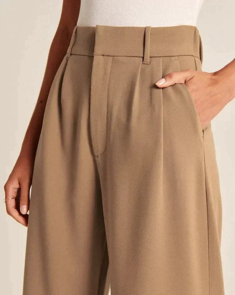 Chiara - Yüksek Bel, Bol Kesim Pantolon